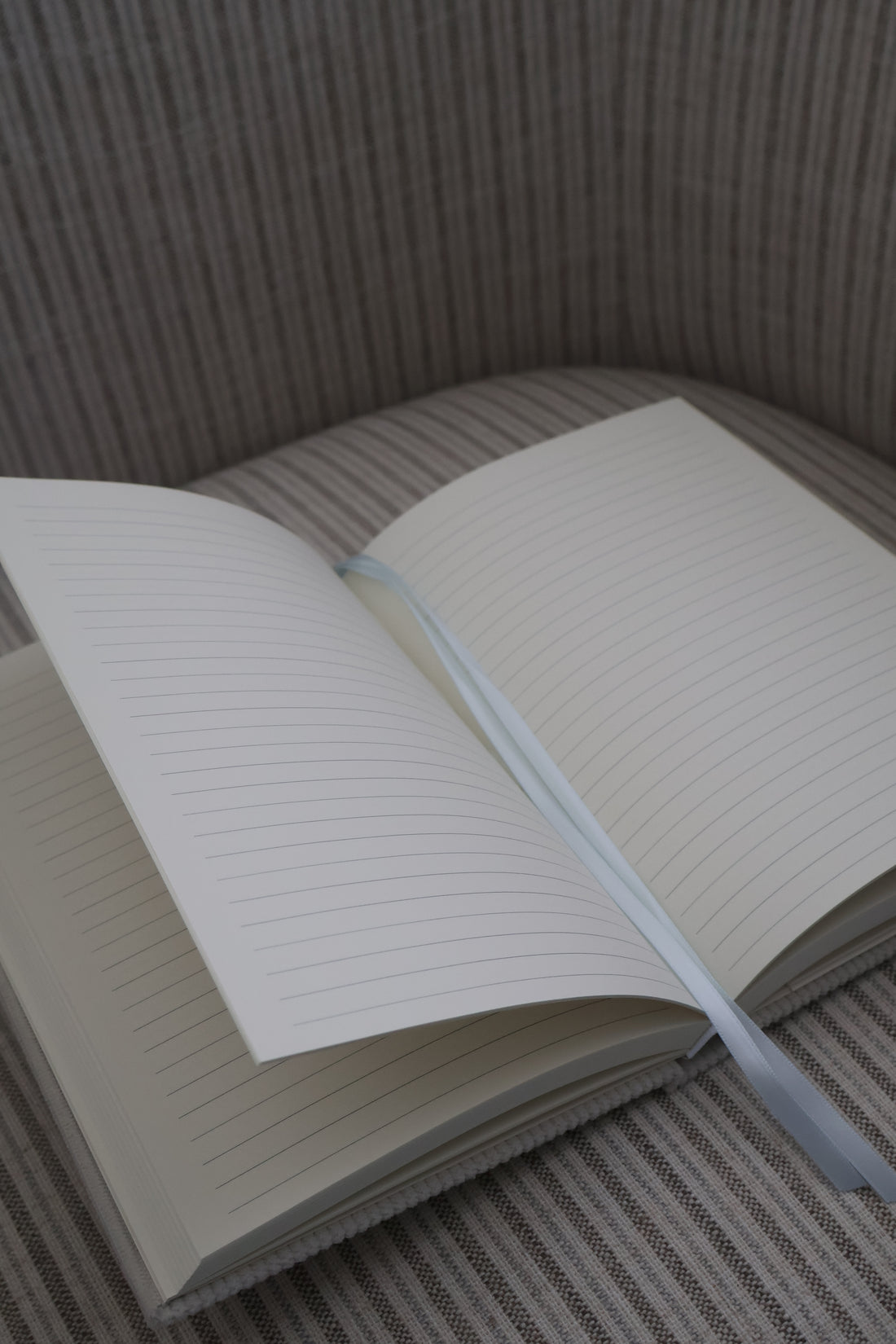 Corduroy Light Stone Lined A5 Lined Notebook for Journaling, Prayers, and More